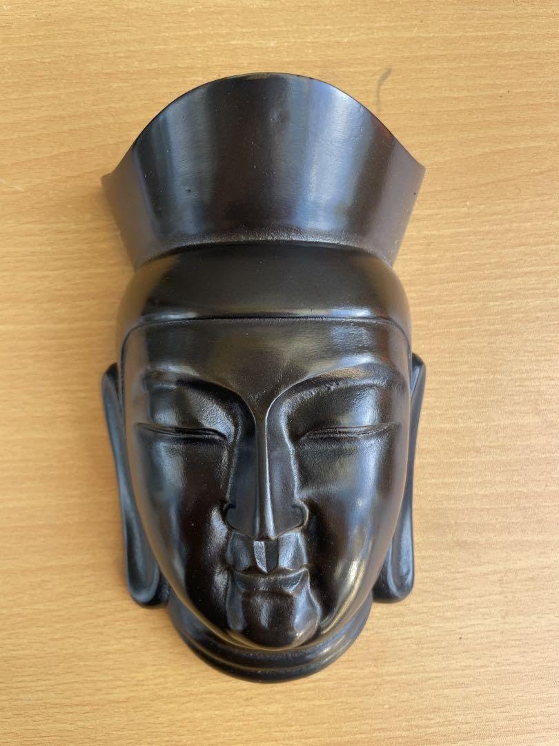 彫刻　弥勒菩薩　バッファロー角 鑑賞台座ケース付　３点セット ヴィンテージ　レア 6i5euqp3_main_0.jpg